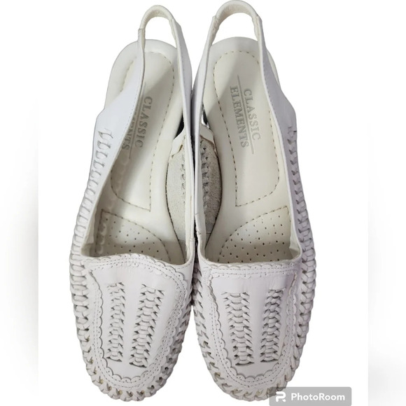 Vintage Huarache Sandals Coastal Prep Boho Festival Women White Leather Sz 6 - Picture 4 of 9